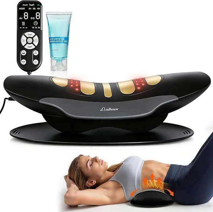 Electric Lumbar Traction Device with Red Light Therapy