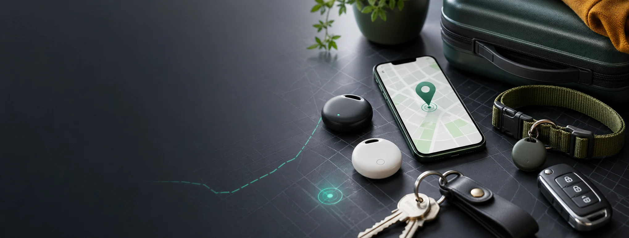 Smart GPS tracker comparison for cars, pets, luggage, keys, and valuables